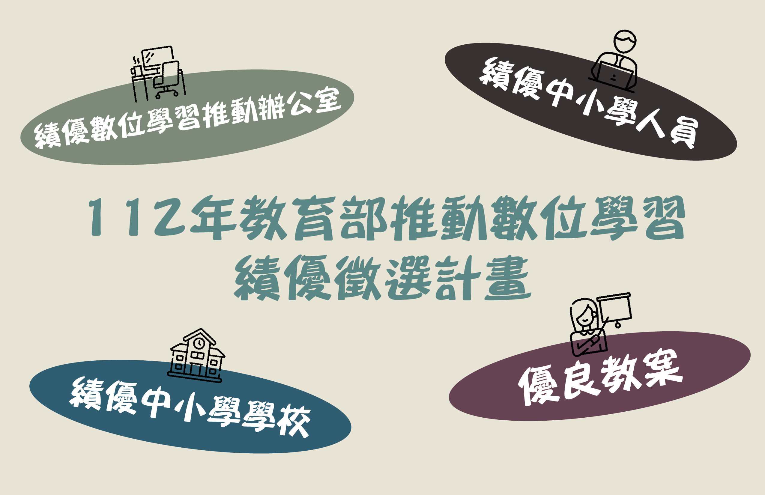 教育部推動數位學習績優徵選開跑!!